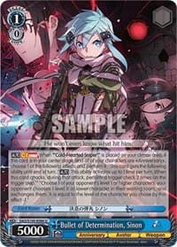 Bullet of Determination, Sinon - Sword Art Online Animation 10th Anniversary - Weiss Schwarz card