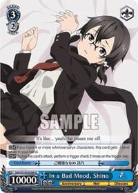 In a Bad Mood, Shino - Sword Art Online Animation 10th Anniversary - Weiss Schwarz card