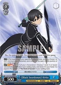 "Black Swordsman" Kirito (SR) - Sword Art Online Animation 10th Anniversary - Weiss Schwarz card