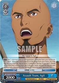 Assault Team, Agil (SR) - Sword Art Online Animation 10th Anniversary - Weiss Schwarz card