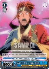 Even if It's a Trap, Klein - Sword Art Online Animation 10th Anniversary - Weiss Schwarz card