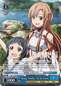 Happy Family, Asuna & Yui (SR) - Sword Art Online Animation 10th Anniversary - Weiss Schwarz card