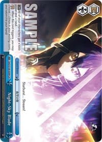 Night-Sky Blade - Sword Art Online Animation 10th Anniversary - Weiss Schwarz card