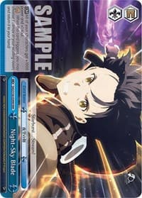 Night-Sky Blade (RRR) - Sword Art Online Animation 10th Anniversary - Weiss Schwarz card