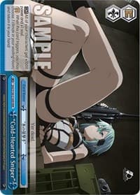 "Cold-Hearted Sniper" (RRR) - Sword Art Online Animation 10th Anniversary - Weiss Schwarz card