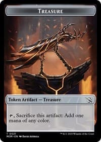 Treasure (0021) // Kraken Double-Sided Token - March of the Machine - Magic: The Gathering card