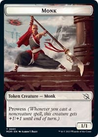 Monk // Zombie Double-Sided Token - March of the Machine - Magic: The Gathering card