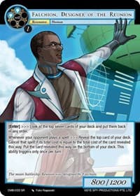 Falchion, Designer of the Reunion - Crimson Moon's Battleground - Force of Will card