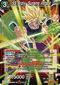 SS Broly, Surging Attack (Championship Selection Pack 2023 Vol.1) (Gold Stamped) - Tournament Promotion Cards - Dragon Ball Super: Masters card