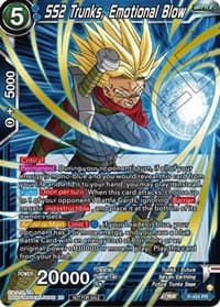 SS2 Trunks, Emotional Blow (Championship Selection Pack 2023 Vol.1) (Gold Stamped) - Tournament Promotion Cards - Dragon Ball Super: Masters card