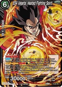 SS4 Vegeta, Heated Fighting Spirit (Championship Selection Pack 2023 Vol.1) (Gold Stamped with Reflective Shatterfoil) - Tournament Promotion Cards - Dragon Ball Super: Masters card