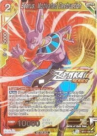 Beerus, Motivated Destruction (Event Pack 11) - Tournament Promotion Cards - Dragon Ball Super: Masters card