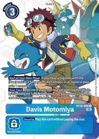 Davis Motomiya (Alternate Art) - Across Time - Digimon Card Game card