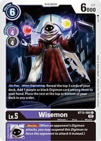 Wisemon - Across Time - Digimon Card Game card
