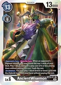 AncientWisemon - Across Time - Digimon Card Game card