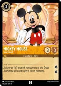 Mickey Mouse - True Friend - The First Chapter - Disney Lorcana card