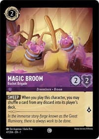 Magic Broom - Bucket Brigade - The First Chapter - Disney Lorcana card