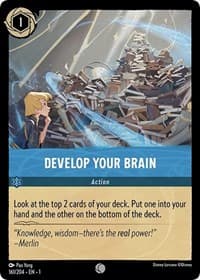 Develop Your Brain - The First Chapter - Disney Lorcana card