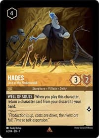 Hades - Lord of the Underworld - The First Chapter - Disney Lorcana card