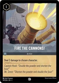 Fire the Cannons! - The First Chapter - Disney Lorcana card