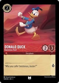 Donald Duck - Boisterous Fowl - The First Chapter - Disney Lorcana card