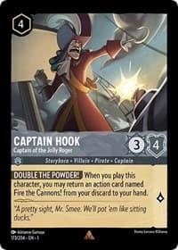 Captain Hook - Captain of the Jolly Roger - The First Chapter - Disney Lorcana card