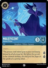 Maleficent - Sinister Visitor - The First Chapter - Disney Lorcana card