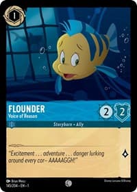 Flounder - Voice of Reason - The First Chapter - Disney Lorcana card