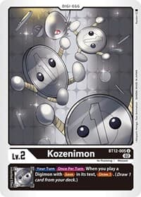 Kozenimon - Across Time - Digimon Card Game card