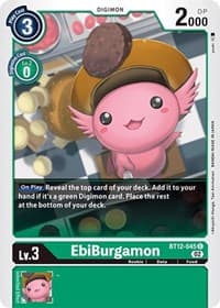 EbiBurgamon - Across Time - Digimon Card Game card