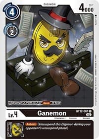 Ganemon - Across Time - Digimon Card Game card