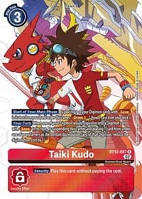 Taiki Kudo (Alternate Art) - Across Time - Digimon Card Game card