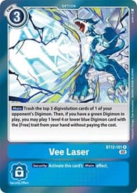 Vee Laser - Across Time - Digimon Card Game card