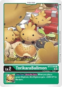 TorikaraBallmon - Across Time Pre-Release Cards - Digimon Card Game card