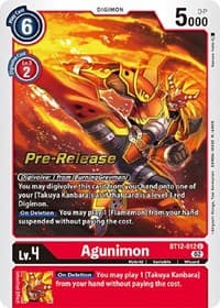 Agunimon - Across Time Pre-Release Cards - Digimon Card Game card