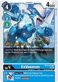 ExVeemon - Across Time Pre-Release Cards - Digimon Card Game card
