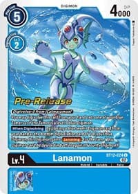 Lanamon - Across Time Pre-Release Cards - Digimon Card Game card