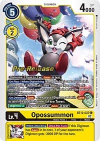 Opossummon - Across Time Pre-Release Cards - Digimon Card Game card