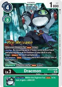 Dracmon - Across Time Pre-Release Cards - Digimon Card Game card
