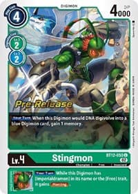 Stingmon - Across Time Pre-Release Cards - Digimon Card Game card