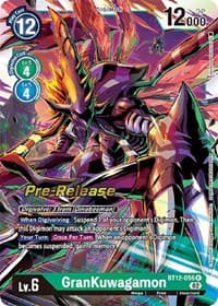 GranKuwagamon - Across Time Pre-Release Cards - Digimon Card Game card