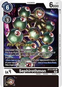 Sephirothmon - Across Time Pre-Release Cards - Digimon Card Game card