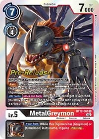 MetalGreymon - Across Time Pre-Release Cards - Digimon Card Game card
