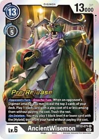 AncientWisemon - Across Time Pre-Release Cards - Digimon Card Game card