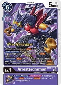 Arresterdramon - Across Time Pre-Release Cards - Digimon Card Game card