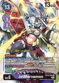 JetMervamon - Across Time Pre-Release Cards - Digimon Card Game card