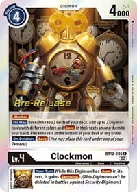 Clockmon - Across Time Pre-Release Cards - Digimon Card Game card