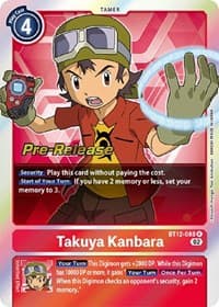 Takuya Kanbara - Across Time Pre-Release Cards - Digimon Card Game card