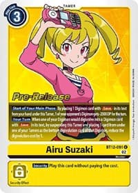 Airu Suzaki - Across Time Pre-Release Cards - Digimon Card Game card