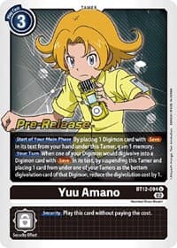 Yuu Amano - Across Time Pre-Release Cards - Digimon Card Game card